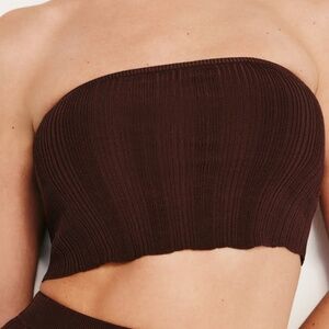 Good American Ribbed Knit Tube Top